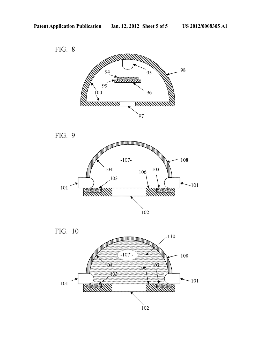 SOLID STATE LIGHTING SYSTEM WITH OPTIC PROVIDING OCCLUDED REMOTE PHOSPHOR - diagram, schematic, and image 06