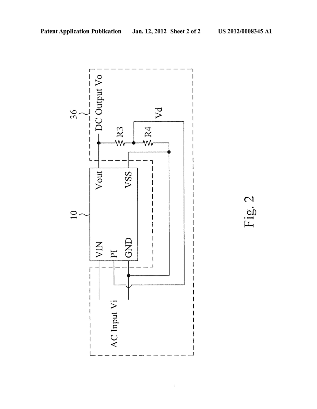 APPARATUS AND METHOD FOR OUTPUT VOLTAGE CALIBRATION OF A PRIMARY FEEDBACK     FLYBACK POWER MODULE - diagram, schematic, and image 03
