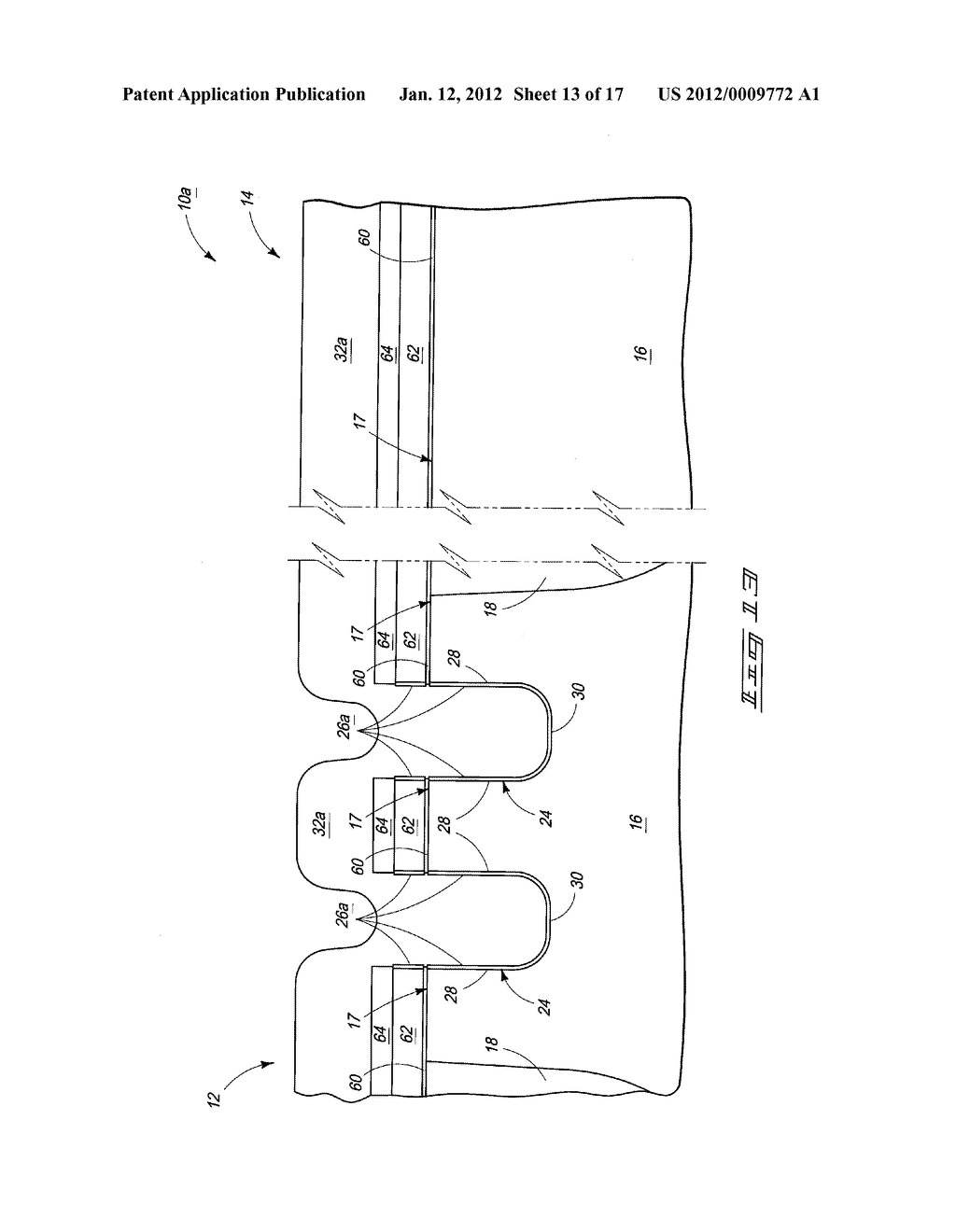 Gate Constructions Of Recessed Access Devices And Methods Of Forming Gate     Constructions Of Recessed Access Devices - diagram, schematic, and image 14