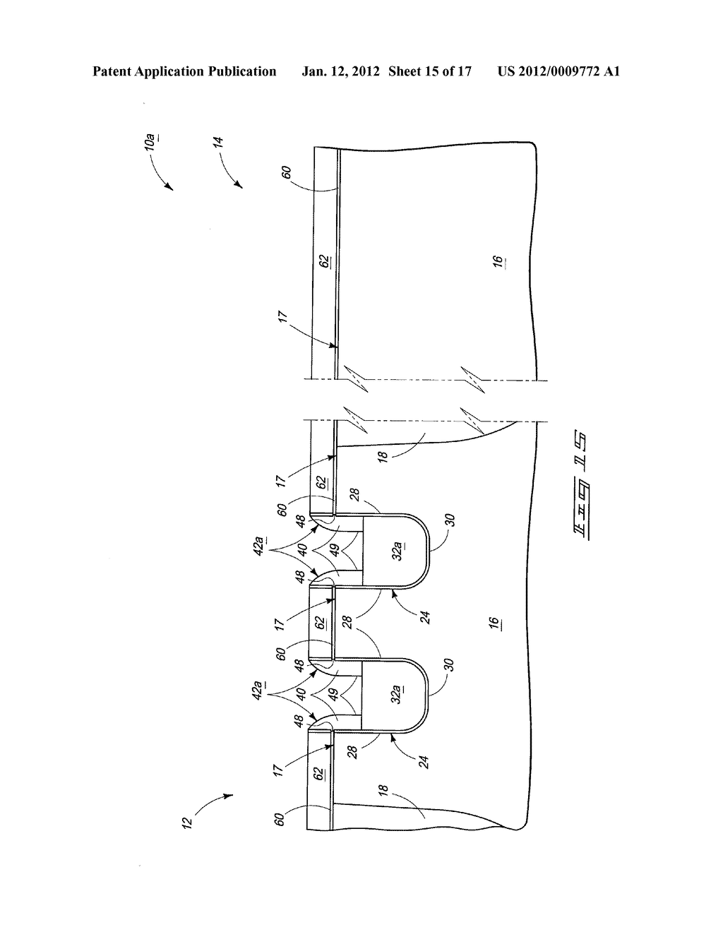 Gate Constructions Of Recessed Access Devices And Methods Of Forming Gate     Constructions Of Recessed Access Devices - diagram, schematic, and image 16
