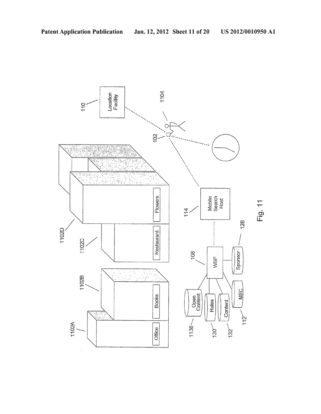 SYSTEM FOR TARGETING ADVERTISING CONTENT TO A PLURALITY OF MOBILE     COMMUNICATION FACILITIES - diagram, schematic, and image 12