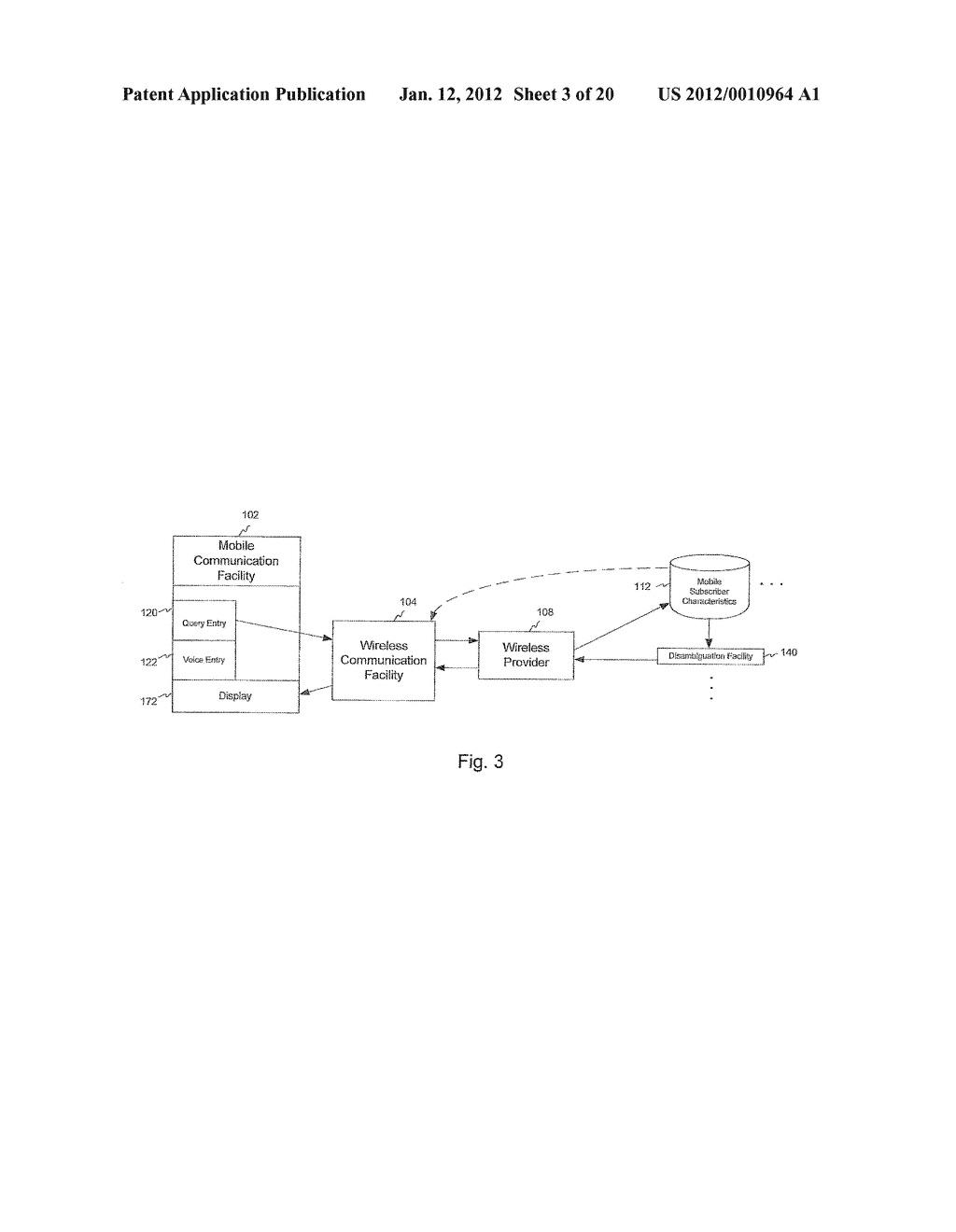 SYSTEM FOR TARGETING ADVERTISING CONTENT TO A PLURALITY OF MOBILE     COMMUNICATION FACILITIES - diagram, schematic, and image 04