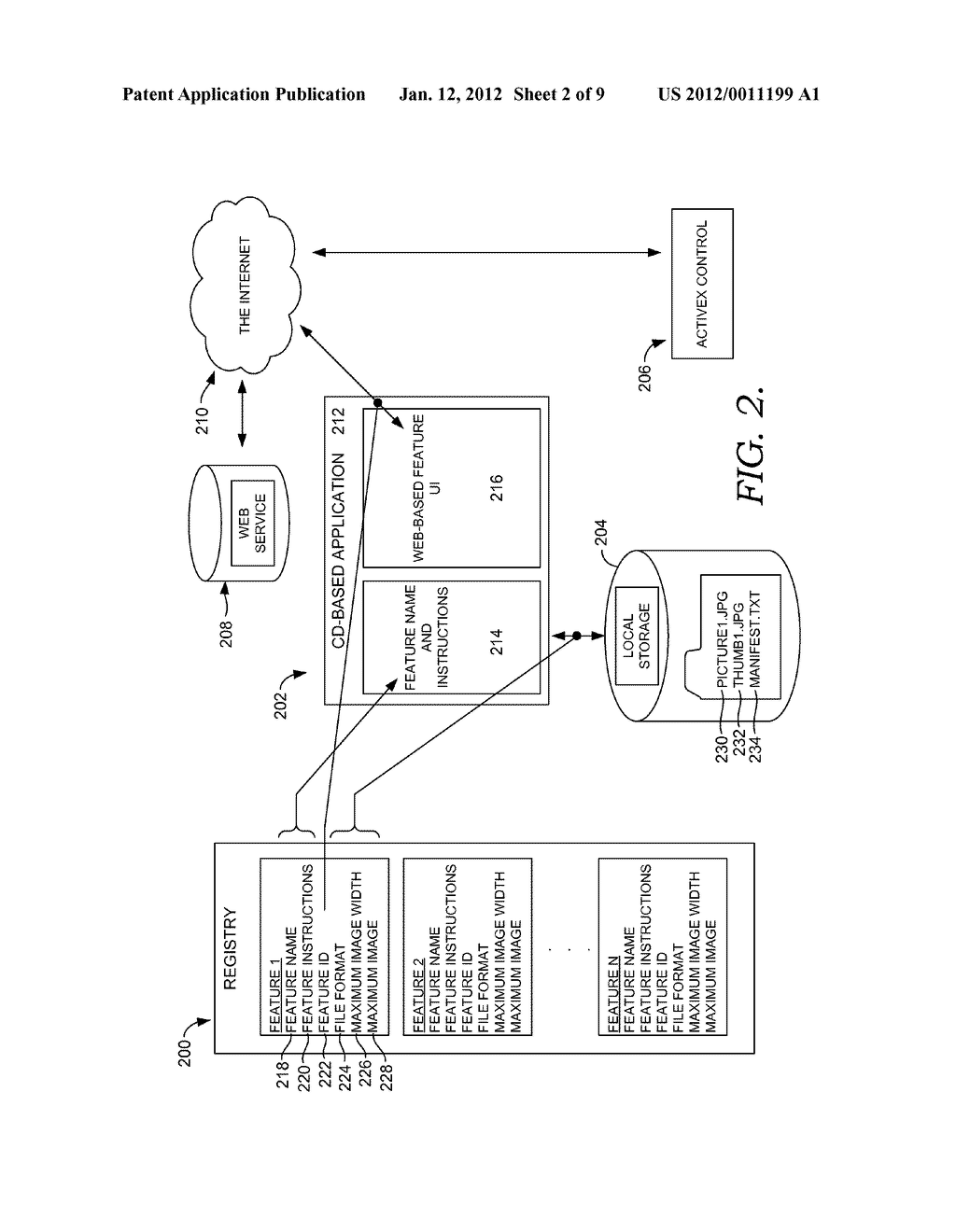 PROVIDING WEB-BASED IMAGING SERVICES WITHIN A CLIENT-BASED APPLICATION - diagram, schematic, and image 03