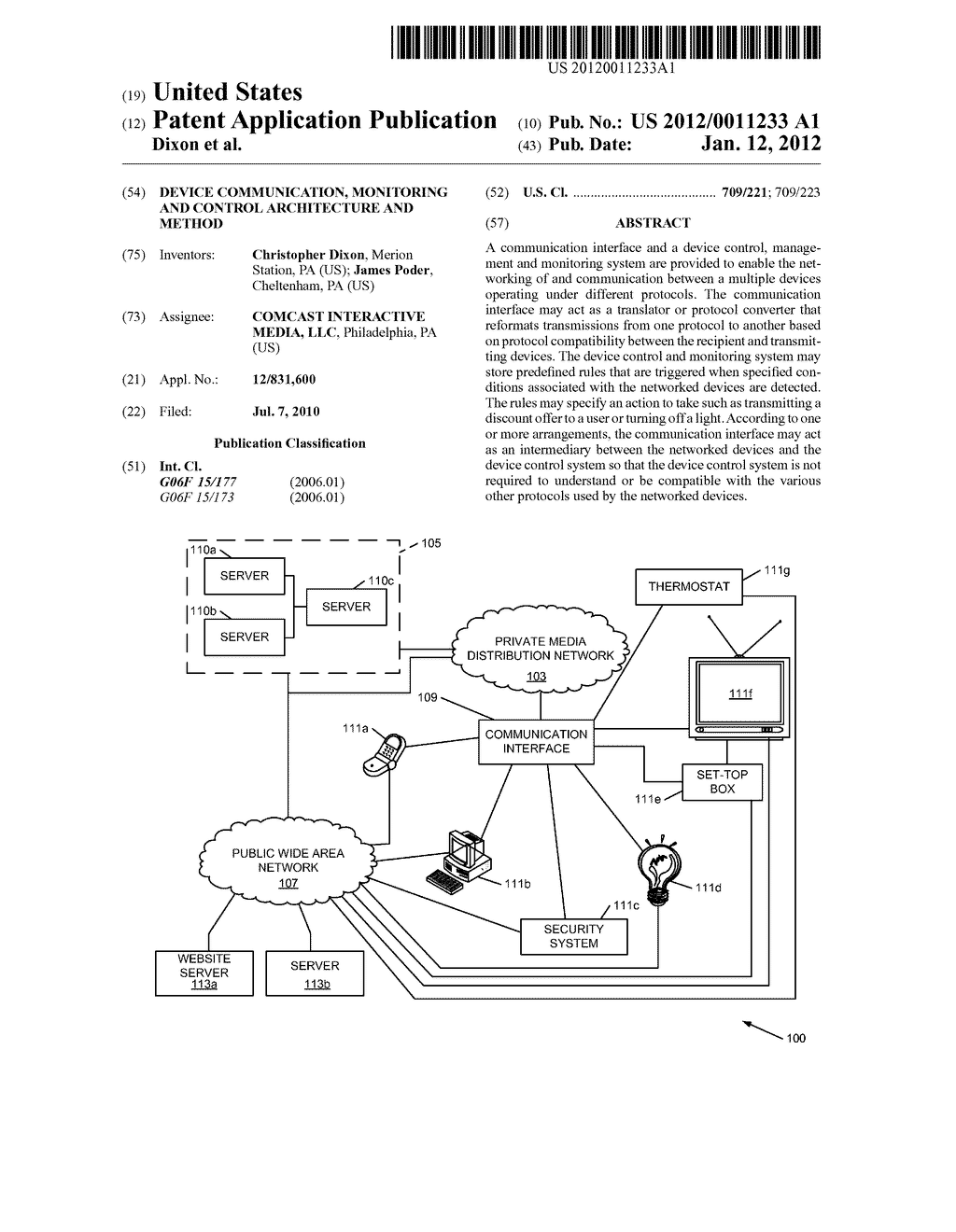 Device Communication, Monitoring and Control Architecture and Method - diagram, schematic, and image 01