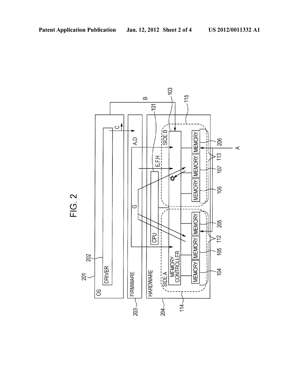 DATA PROCESSING APPARATUS, METHOD FOR CONTROLLING DATA PROCESSING     APPARATUS AND MEMORY CONTROL APPARATUS - diagram, schematic, and image 03