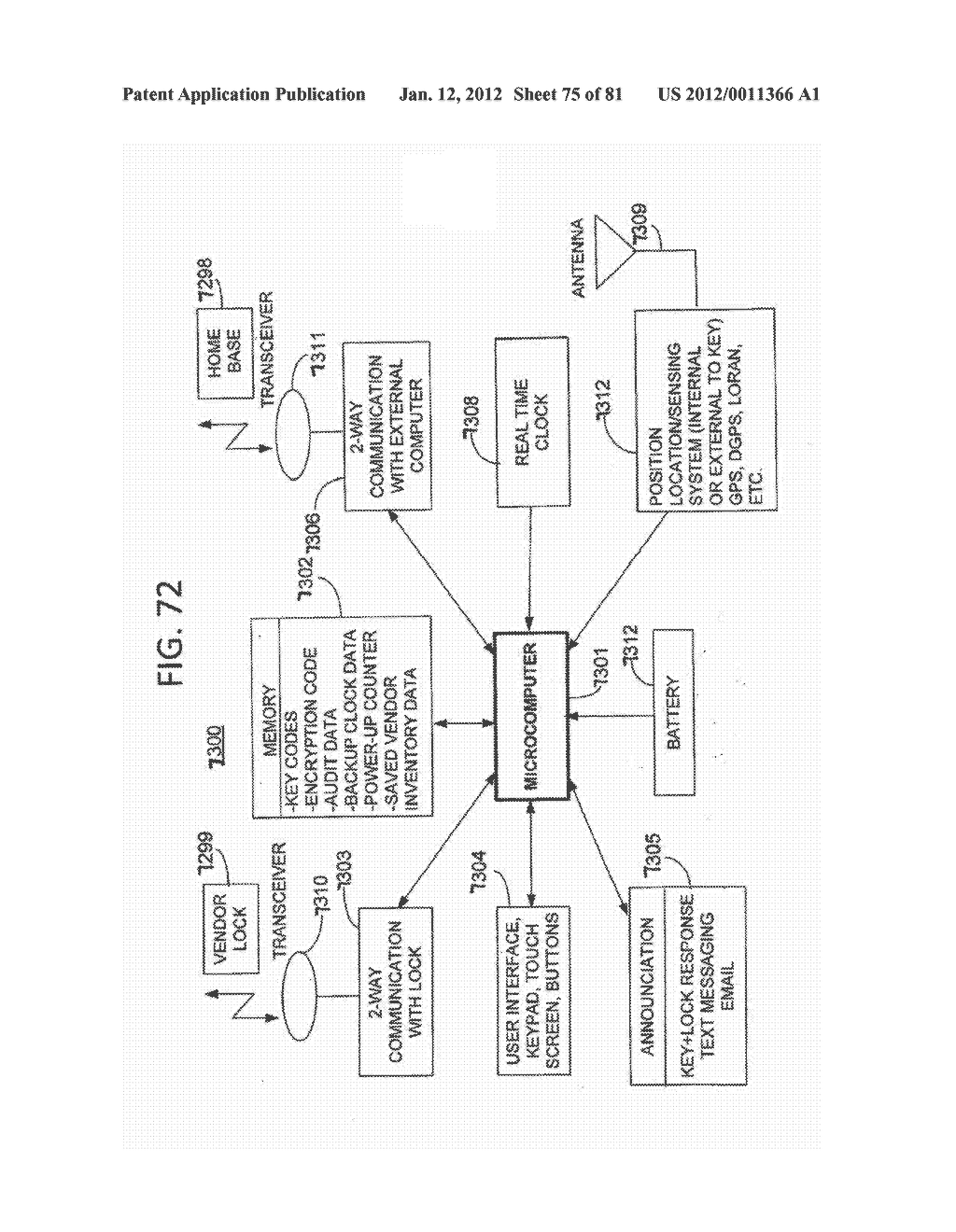 Method for Controlling and Recording the Security of an Enclosure - diagram, schematic, and image 76