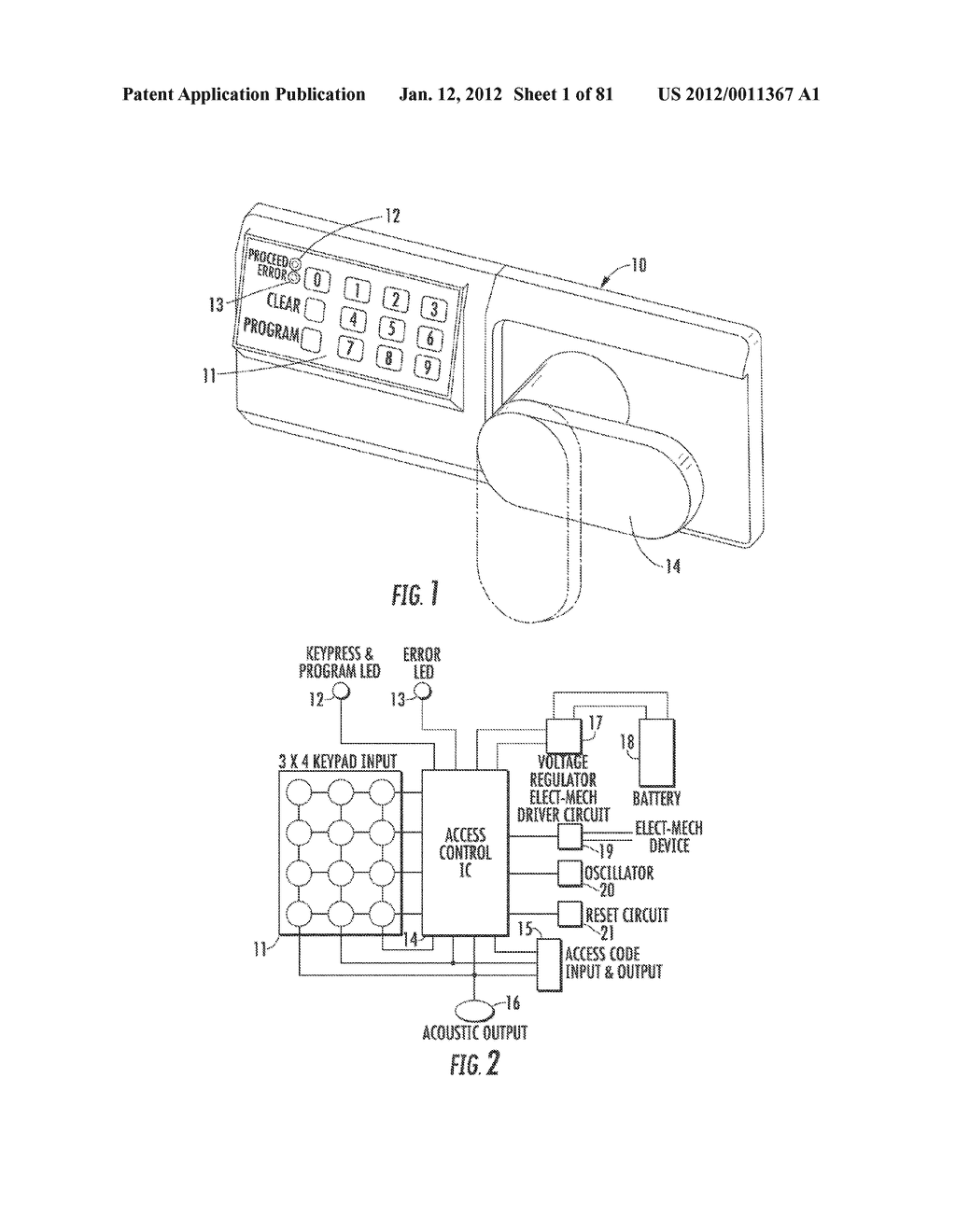 Method for Controlling and Recording the Security of an Enclosure - diagram, schematic, and image 02