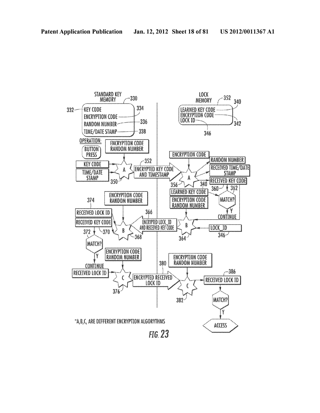 Method for Controlling and Recording the Security of an Enclosure - diagram, schematic, and image 19