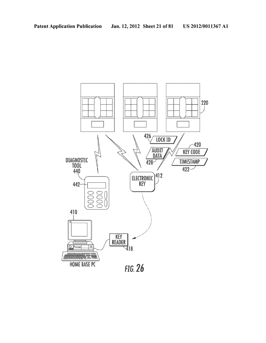 Method for Controlling and Recording the Security of an Enclosure - diagram, schematic, and image 22