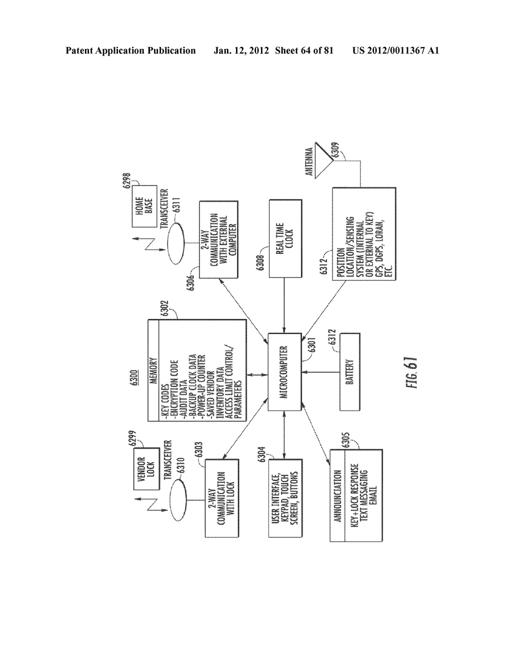 Method for Controlling and Recording the Security of an Enclosure - diagram, schematic, and image 65