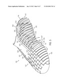 Article of Footwear Comprising a Plurality of Strips diagram and image