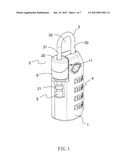 DUAL-LOCK TYPE PADLOCK HAVING DOUBLE REMINDING FUNCTION diagram and image