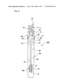 MASCARA BRUSH WITH CONTROLLABLE BRUSH LENGTH diagram and image