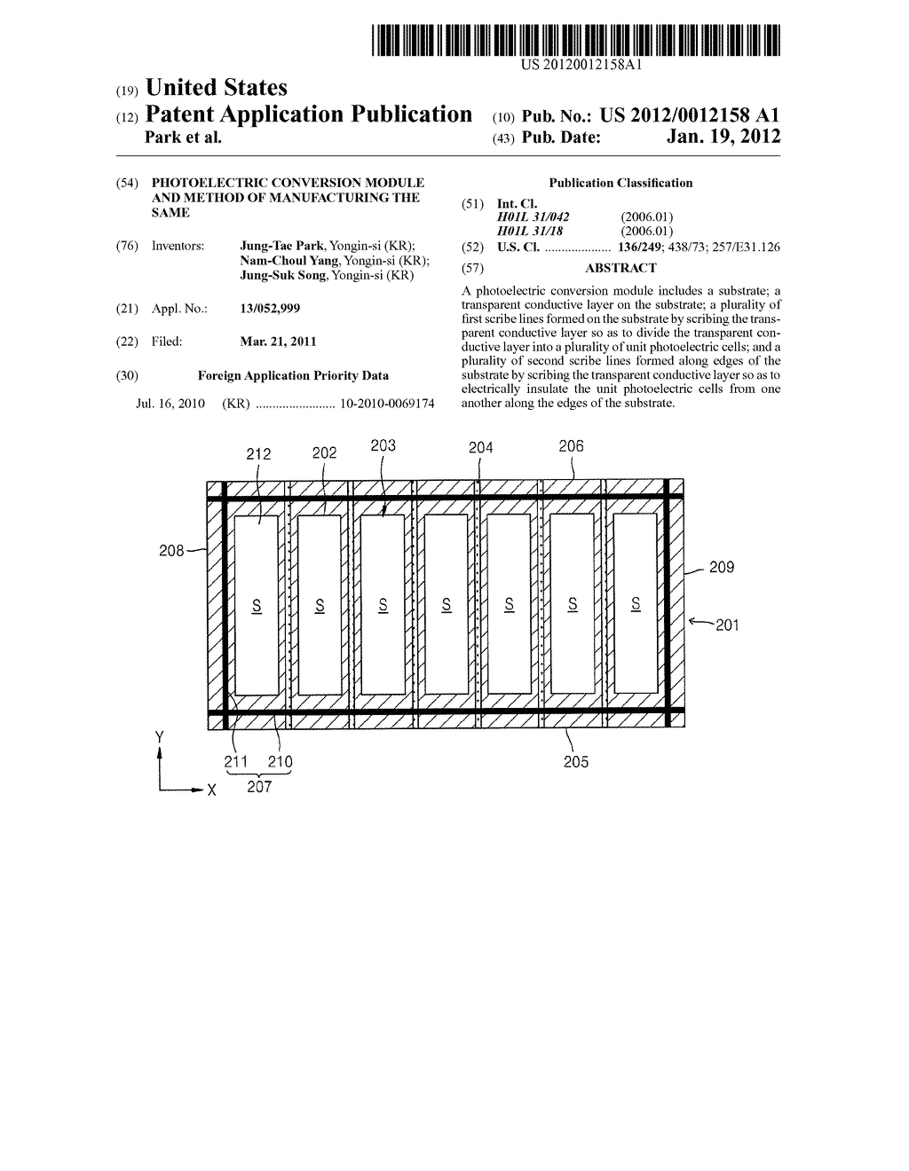 PHOTOELECTRIC CONVERSION MODULE AND METHOD OF MANUFACTURING THE SAME - diagram, schematic, and image 01