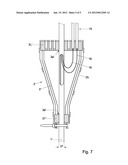 ASSEMBLY COMPRISING AT LEAST ONE DUCT AND AT LEAST ONE DISTRIBUTION BOX,     AND A METHOD OF MOUNTING A DISTRIBUTION BOX TO A DUCT diagram and image