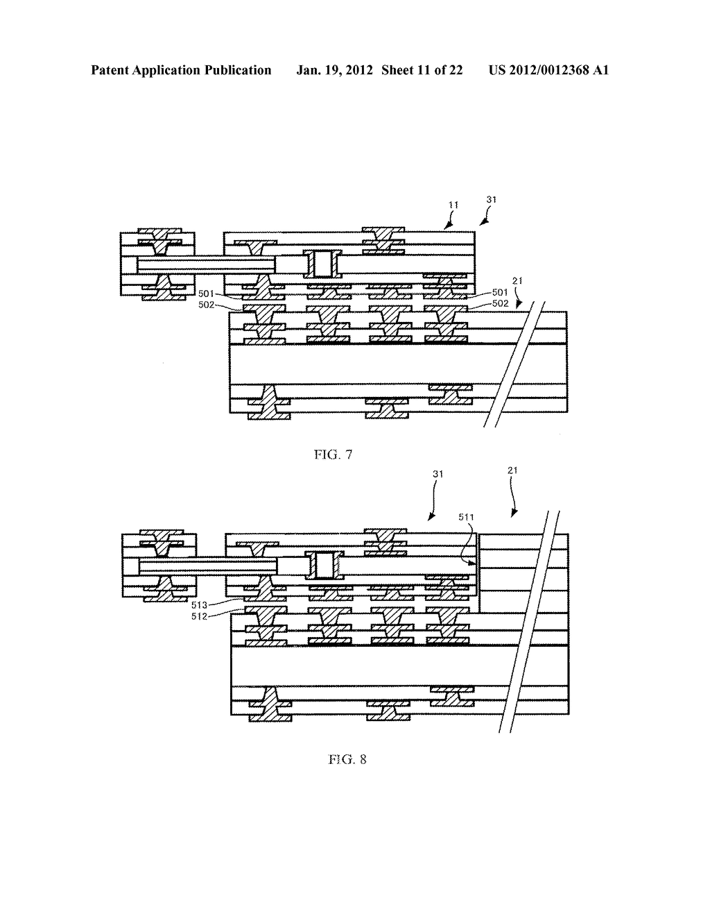 MULTILAYER WIRING BOARD AND METHOD FOR MANUFACTURING THE SAME - diagram, schematic, and image 12
