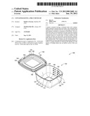 CONTAINER HAVING A PRE-CURVED LID diagram and image