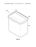 CONTAINER HAVING A PRE-CURVED LID diagram and image