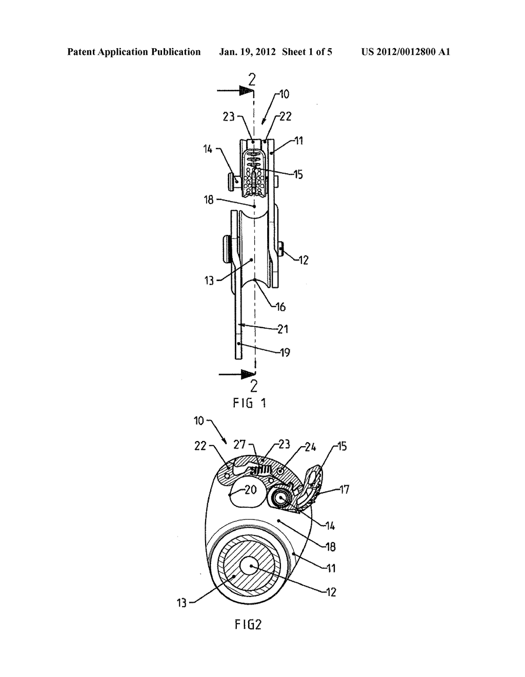 PULLEY WITH UNLOCKABLE CLAMP - diagram, schematic, and image 02