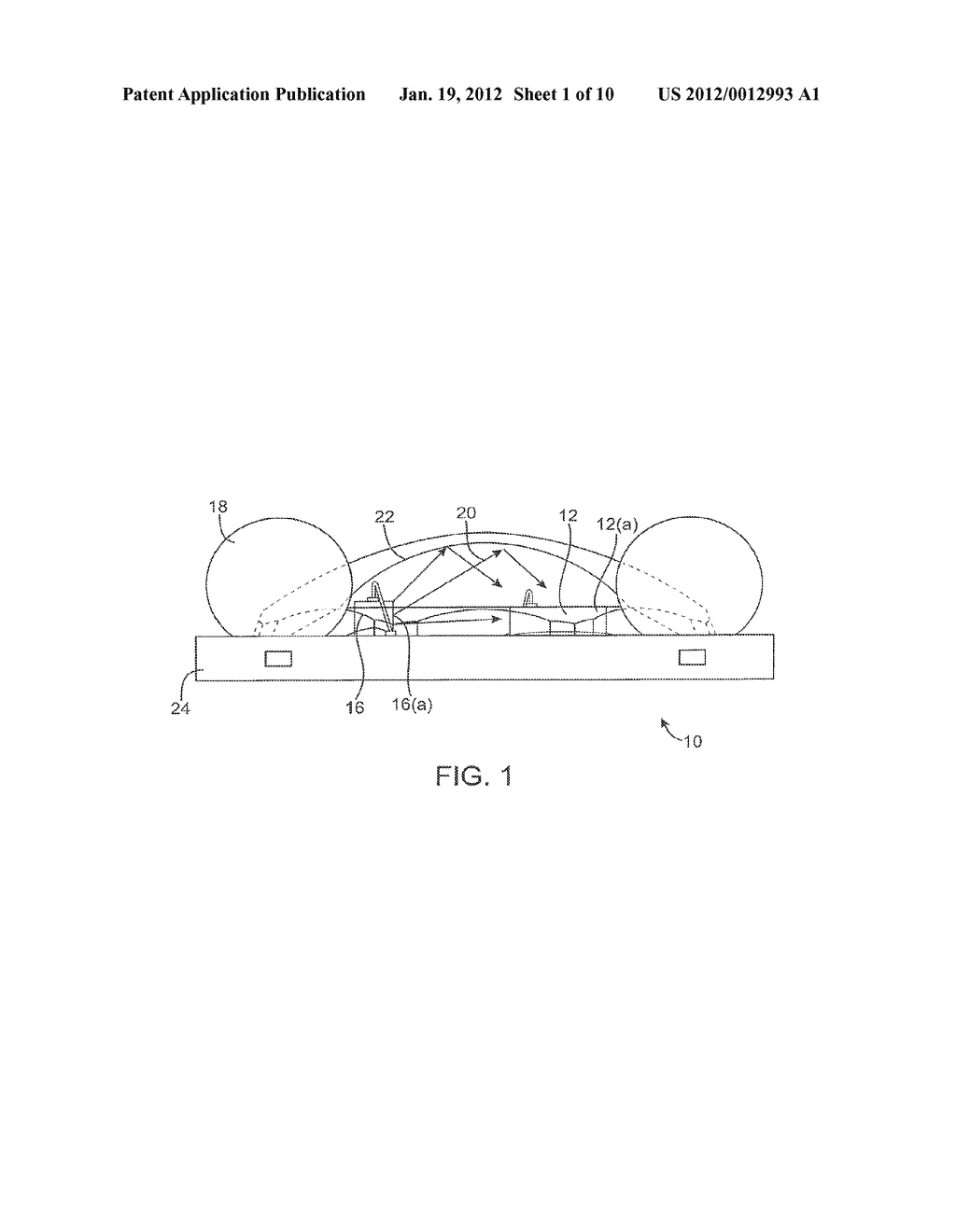 DIE PACKAGE INCLUDING SUBSTRATE WITH MOLDED DEVICE - diagram, schematic, and image 02