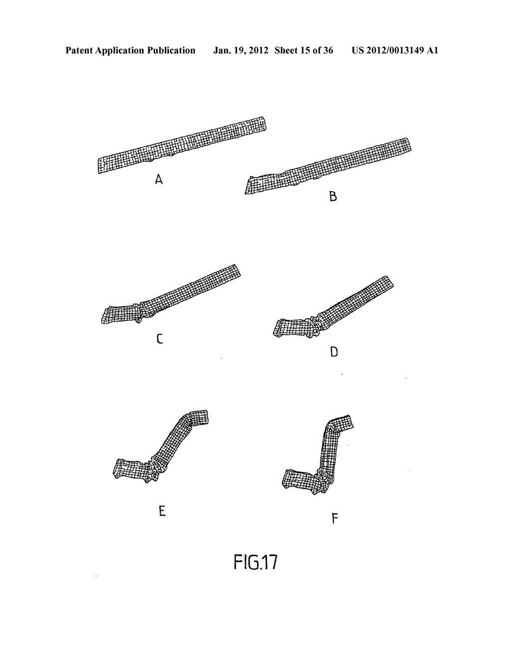 VEHICLE STRUCTURAL ELEMENT SERVING TO ABSORB CERTAIN SHOCKS BY PLASTIC     DEFORMATION - diagram, schematic, and image 16