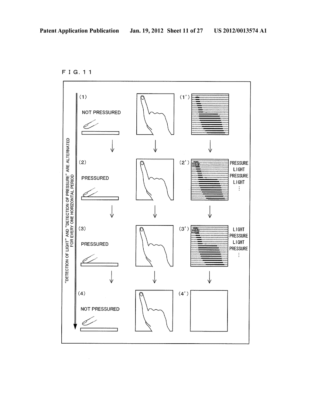 DISPLAY DEVICE AND DRIVING METHOD FOR DISPLAY DEVICE - diagram, schematic, and image 12