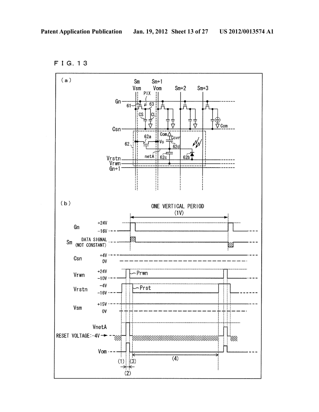 DISPLAY DEVICE AND DRIVING METHOD FOR DISPLAY DEVICE - diagram, schematic, and image 14