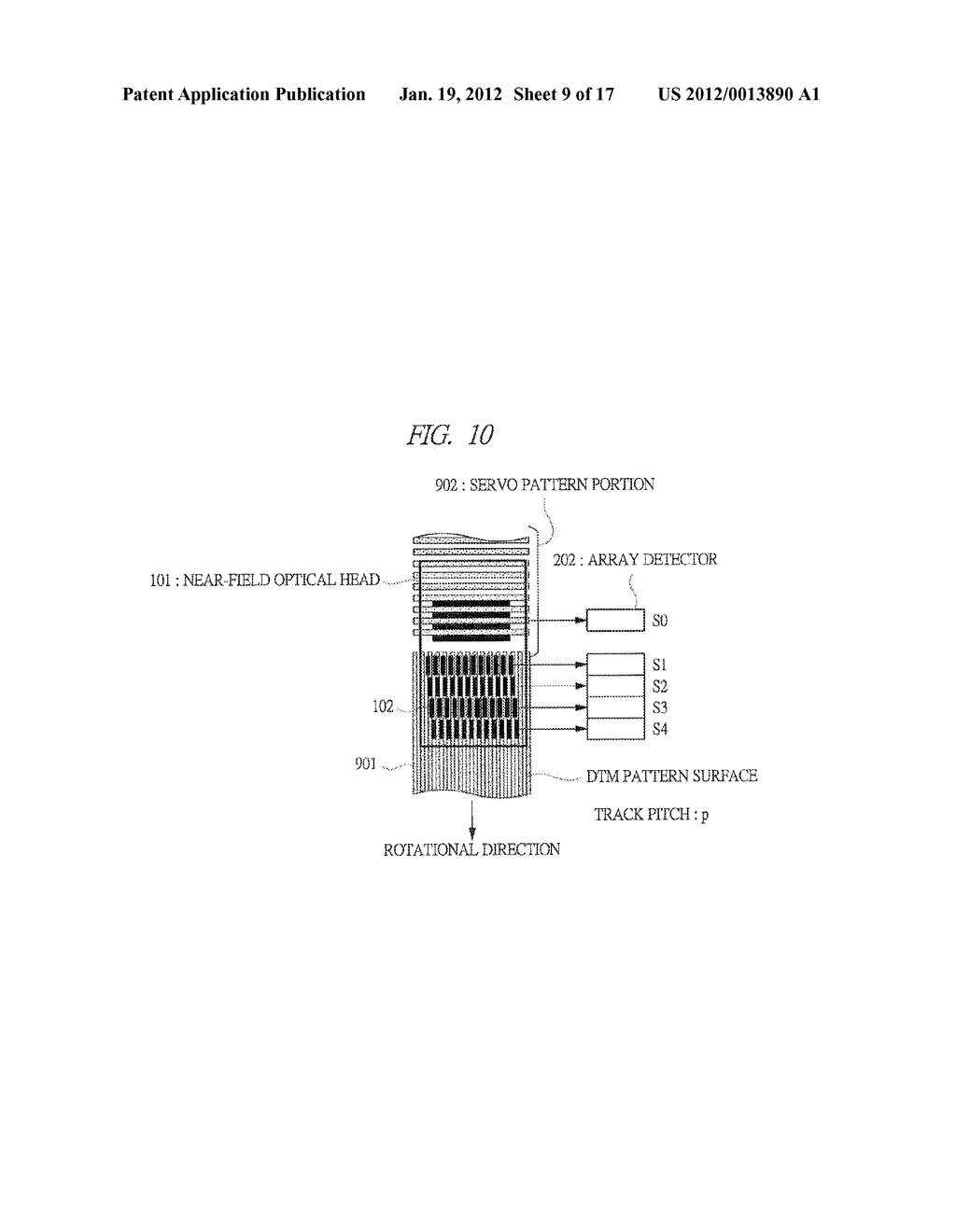 PATTERN INSPECTION DEVICE OF SUBSTRATE SURFACE AND PATTERN INSPECTION     METHOD OF THE SAME - diagram, schematic, and image 10