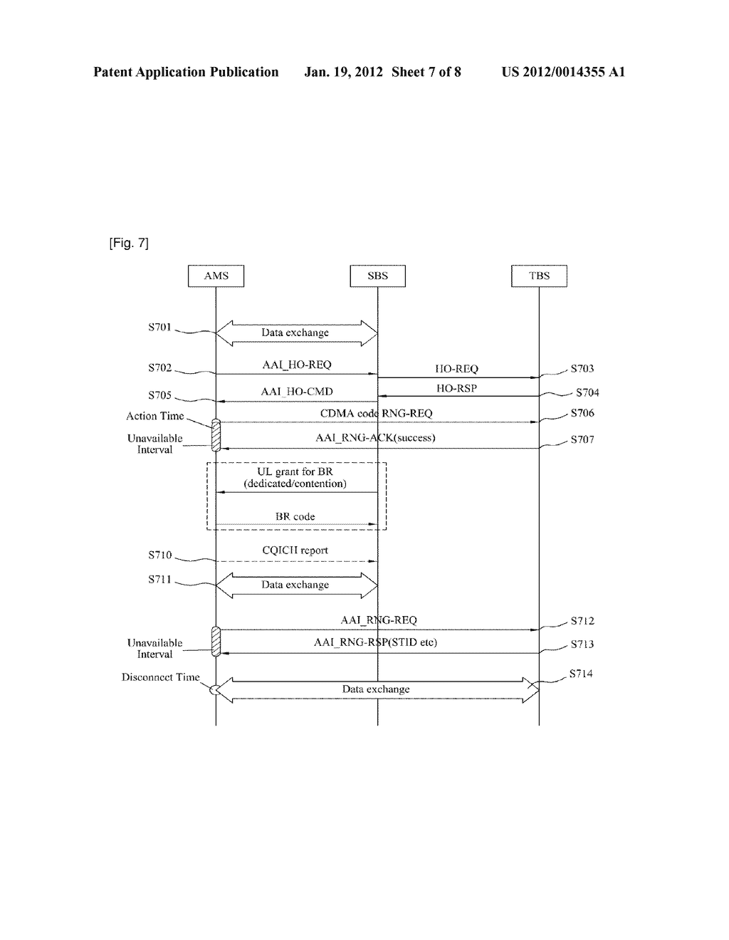 METHOD OF RELIABLE HANDOVER SIGNALING PROCEDURE IN A BROADBAND WIRELESS     ACCESS SYSTEM - diagram, schematic, and image 08