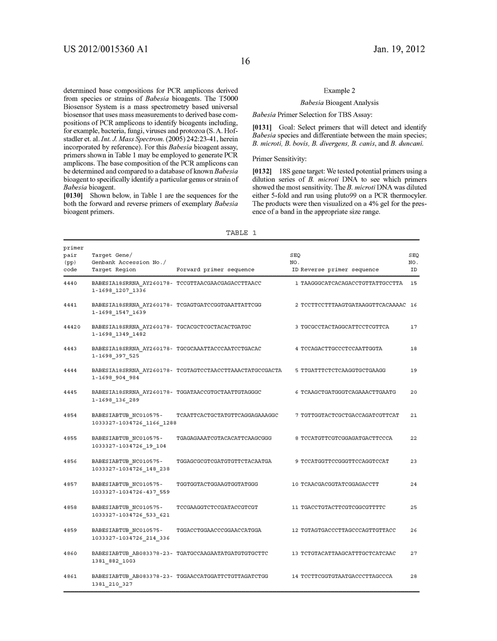 COMPOSITIONS FOR USE IN IDENTIFICATION OF BABESIA BIOAGENTS - diagram, schematic, and image 22