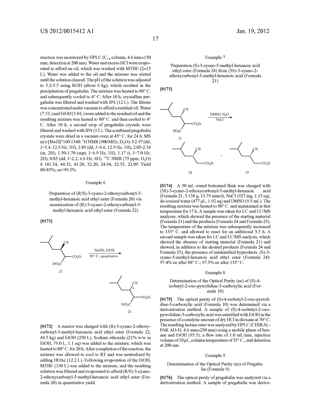 Preparation of Pregabalin and Related Compounds - diagram, schematic, and image 20