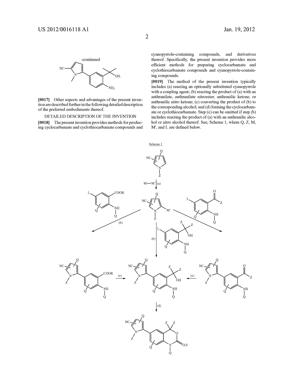 CYANOPYRROLE CONTAINING CYCLIC CARBAMATE AND THIOCARBAMATE BIARYLS AND     METHODS FOR PREPARING THE SAME - diagram, schematic, and image 03