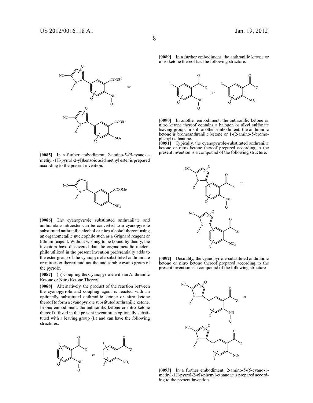 CYANOPYRROLE CONTAINING CYCLIC CARBAMATE AND THIOCARBAMATE BIARYLS AND     METHODS FOR PREPARING THE SAME - diagram, schematic, and image 09