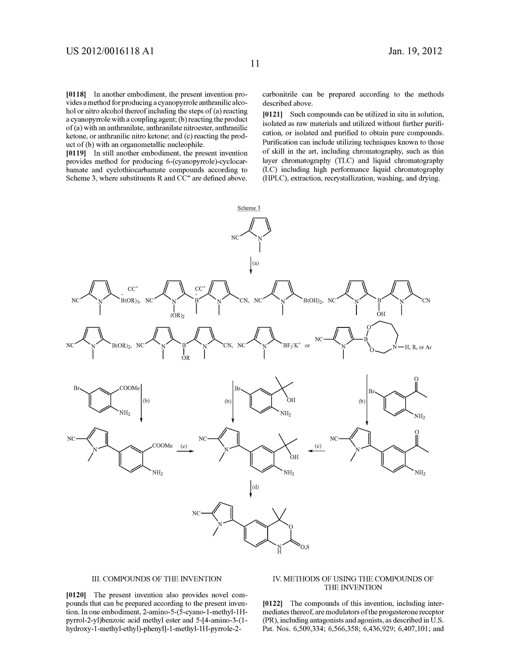 CYANOPYRROLE CONTAINING CYCLIC CARBAMATE AND THIOCARBAMATE BIARYLS AND     METHODS FOR PREPARING THE SAME - diagram, schematic, and image 12