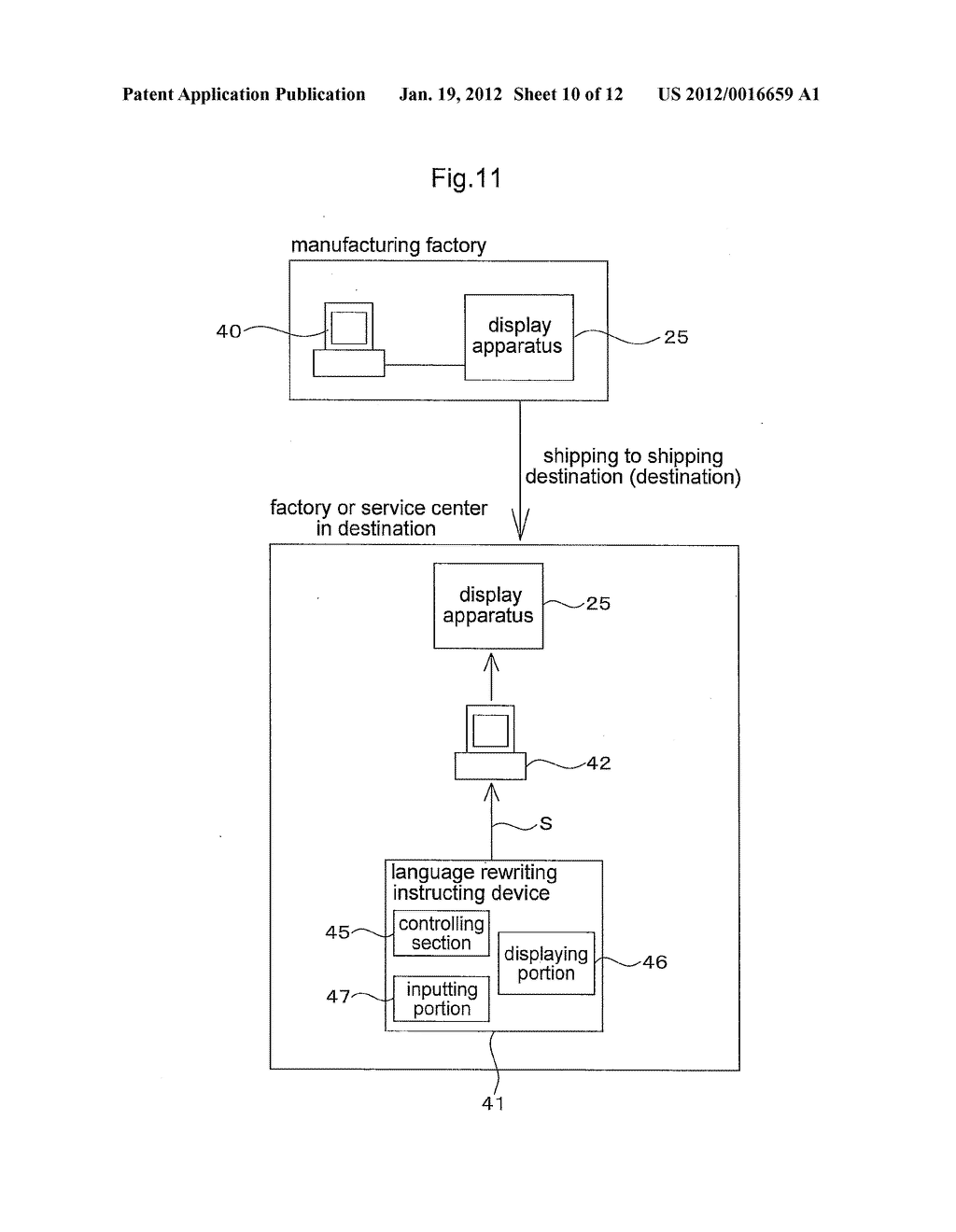 Display Apparatus for Work Machine and Language Rewriting System for     Display Apparatus - diagram, schematic, and image 11