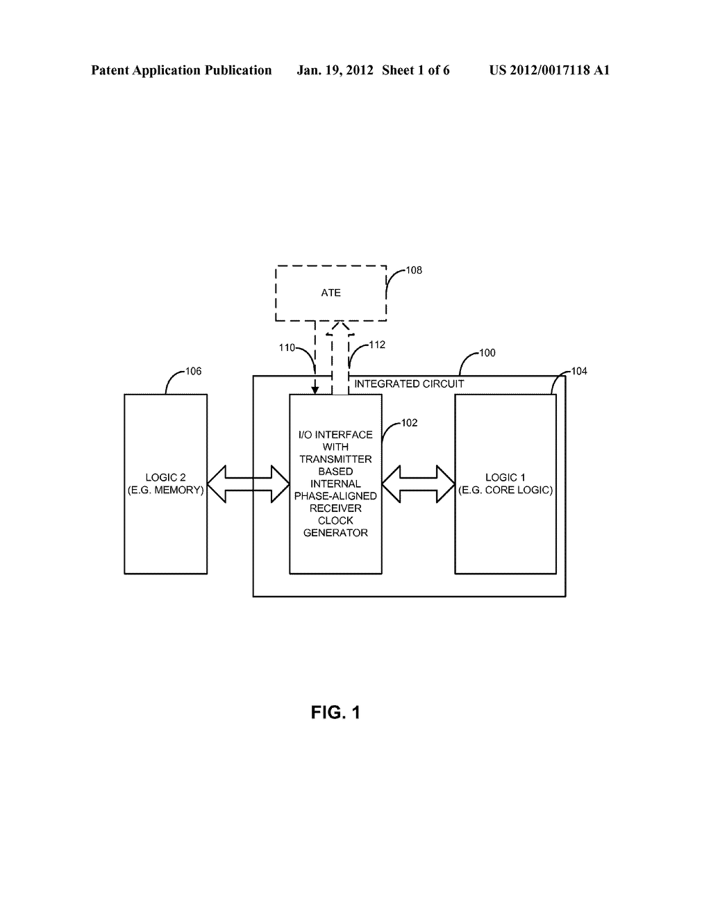 METHOD AND APPARATUS FOR TESTING AN INTEGRATED CIRCUIT INCLUDING AN I/O     INTERFACE - diagram, schematic, and image 02