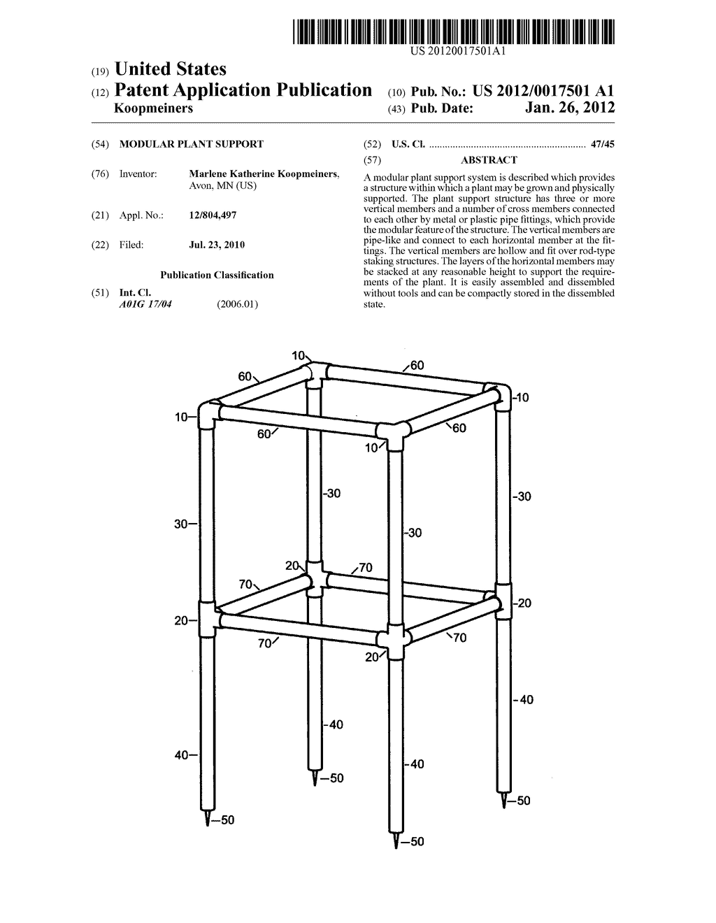 Modular plant support - diagram, schematic, and image 01