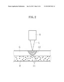 CLEAVING METHOD FOR A GLASS FILM, MANUFACTURING METHOD FOR A GLASS ROLL,     AND CLEAVING APPARATUS FOR A GLASS FILM diagram and image