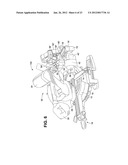 POWER CORD ROUTING SYSTEM FOR MITER SAW WITH HINGE LINKAGE LINEAR GUIDE diagram and image