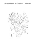 POWER CORD ROUTING SYSTEM FOR MITER SAW WITH HINGE LINKAGE LINEAR GUIDE diagram and image