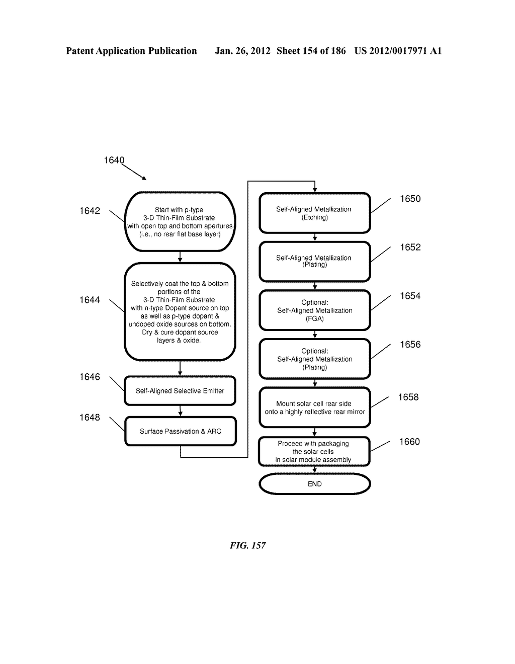 SOLAR MODULE STRUCTURES AND ASSEMBLY METHODS FOR THREE-DIMENSIONAL     THIN-FILM SOLAR CELLS - diagram, schematic, and image 155