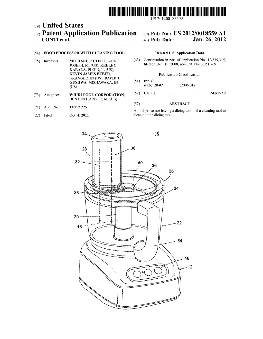FOOD PROCESSOR WITH CLEANING TOOL - diagram, schematic, and image 01