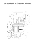 COMPRESSED AIR ENERGY STORAGE SYSTEM UTILIZING TWO-PHASE FLOW TO     FACILITATE HEAT EXCHANGE diagram and image