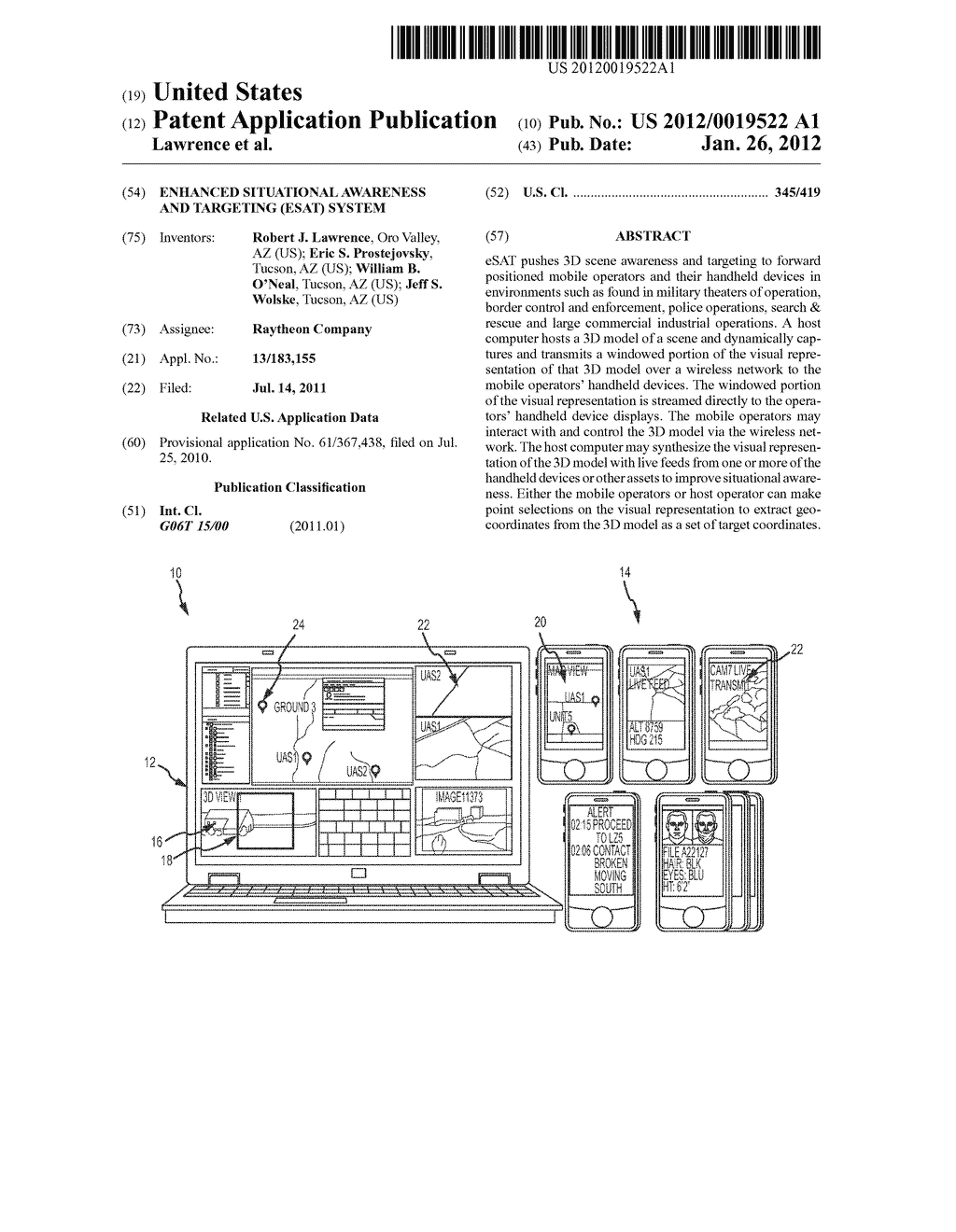 ENHANCED SITUATIONAL AWARENESS AND TARGETING (eSAT) SYSTEM - diagram, schematic, and image 01