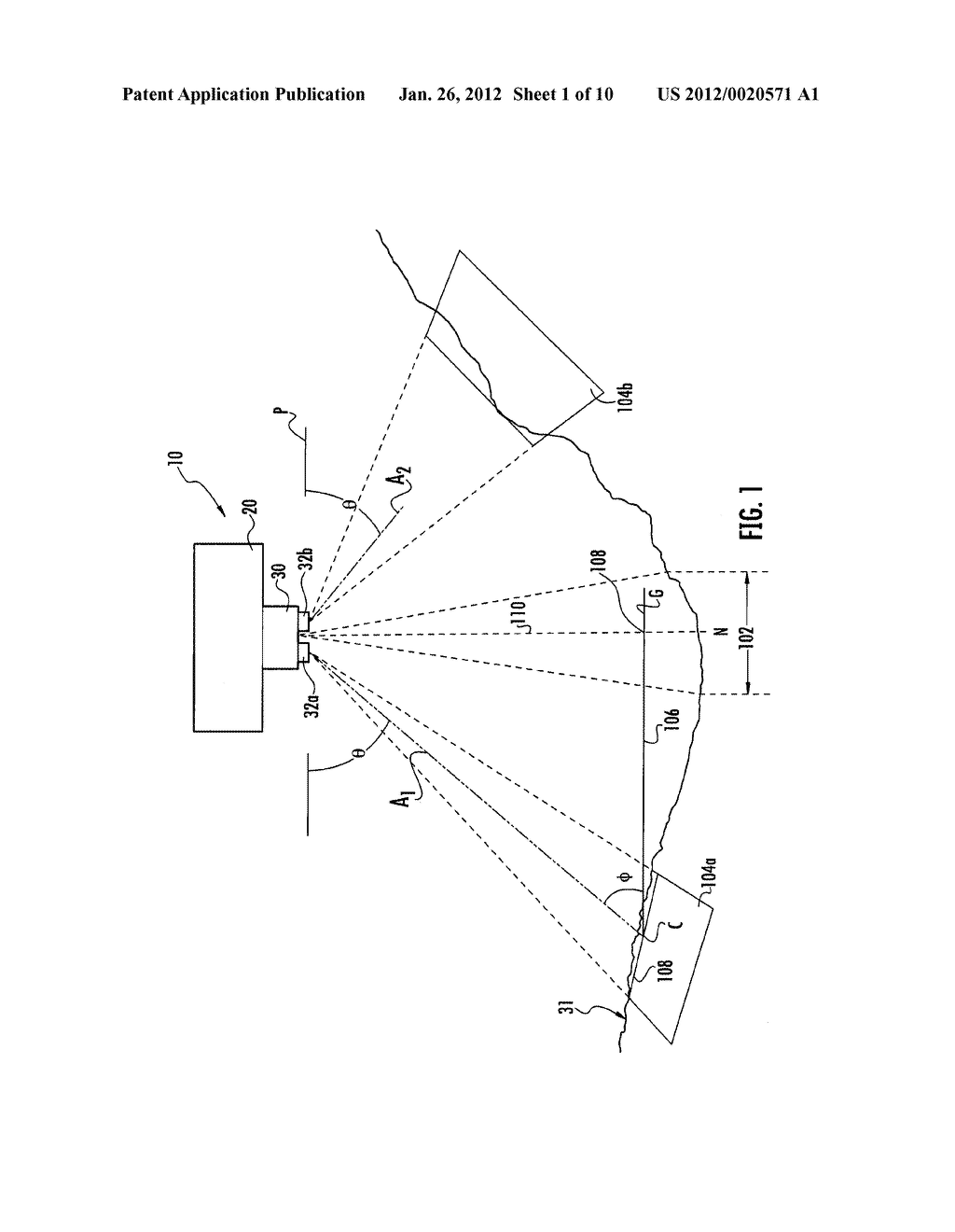 METHOD AND APPARATUS FOR CAPTURING, GEOLOCATING AND MEASURING OBLIQUE     IMAGES - diagram, schematic, and image 02