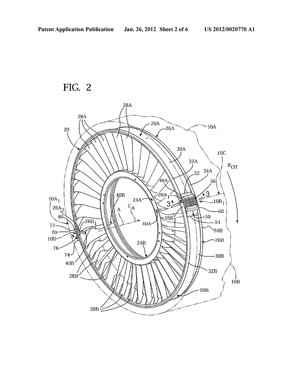 ENERGY ABSORBING APPARATUS IN A GAS TURBINE ENGINE - diagram, schematic, and image 03