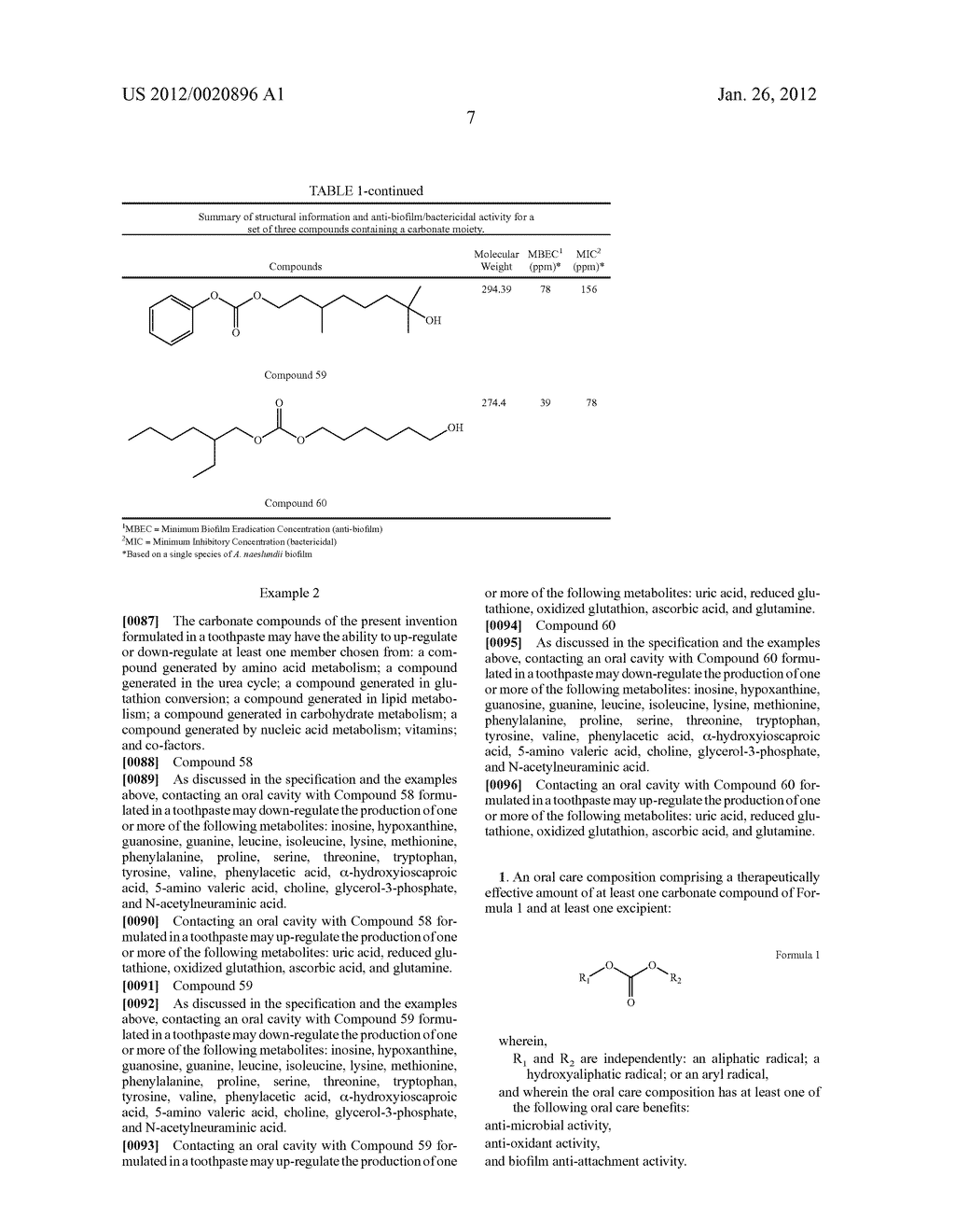 ANTI-BIOFILM CARBONATE COMPOUNDS FOR USE IN ORAL CARE COMPOSITIONS - diagram, schematic, and image 08