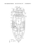 MARINE VESSEL PROPULSION DEVICE AND MARINE VESSEL INCLUDING THE SAME diagram and image
