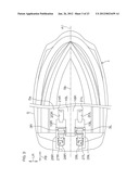 MARINE VESSEL PROPULSION DEVICE AND MARINE VESSEL INCLUDING THE SAME diagram and image
