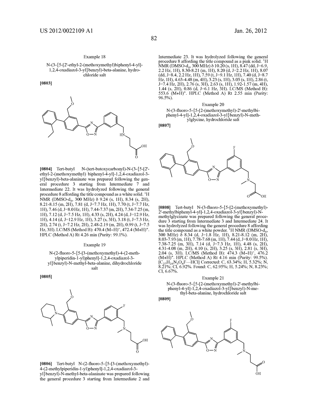 OXADIAZOLE DERIVATIVES - diagram, schematic, and image 83